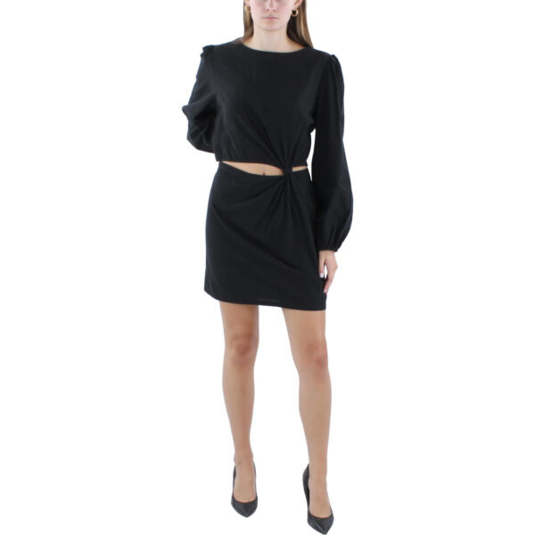 And Now This Womens Cut-Out Cotton Mini Dress