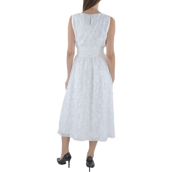 Anne Klein Womens Long Belted Midi Dress - Image 2