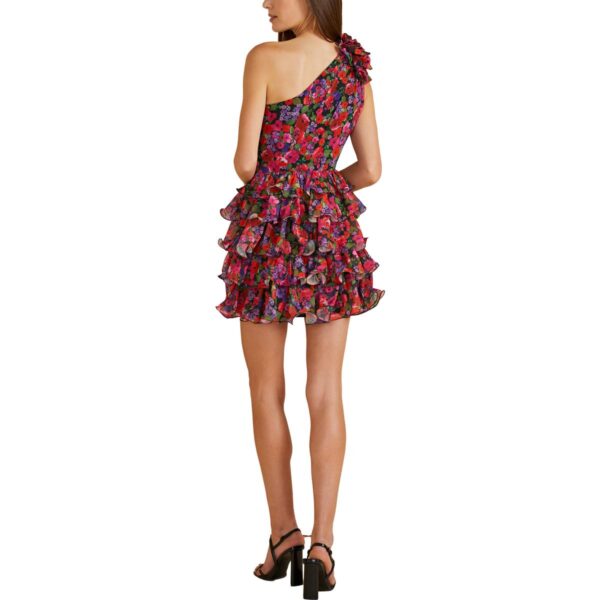 Amur Womens Above Knee Floral Print Mini Dress - Image 2