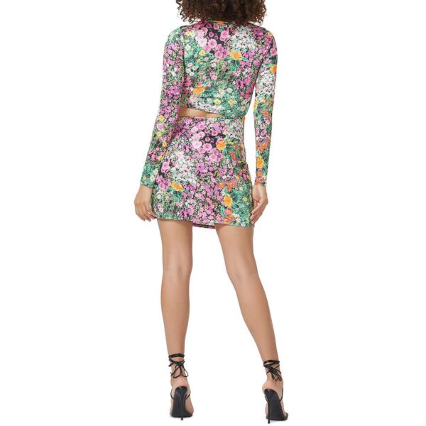 AFRM Womens Kloie Floral Print Cut-Out Mini Dress - Image 2